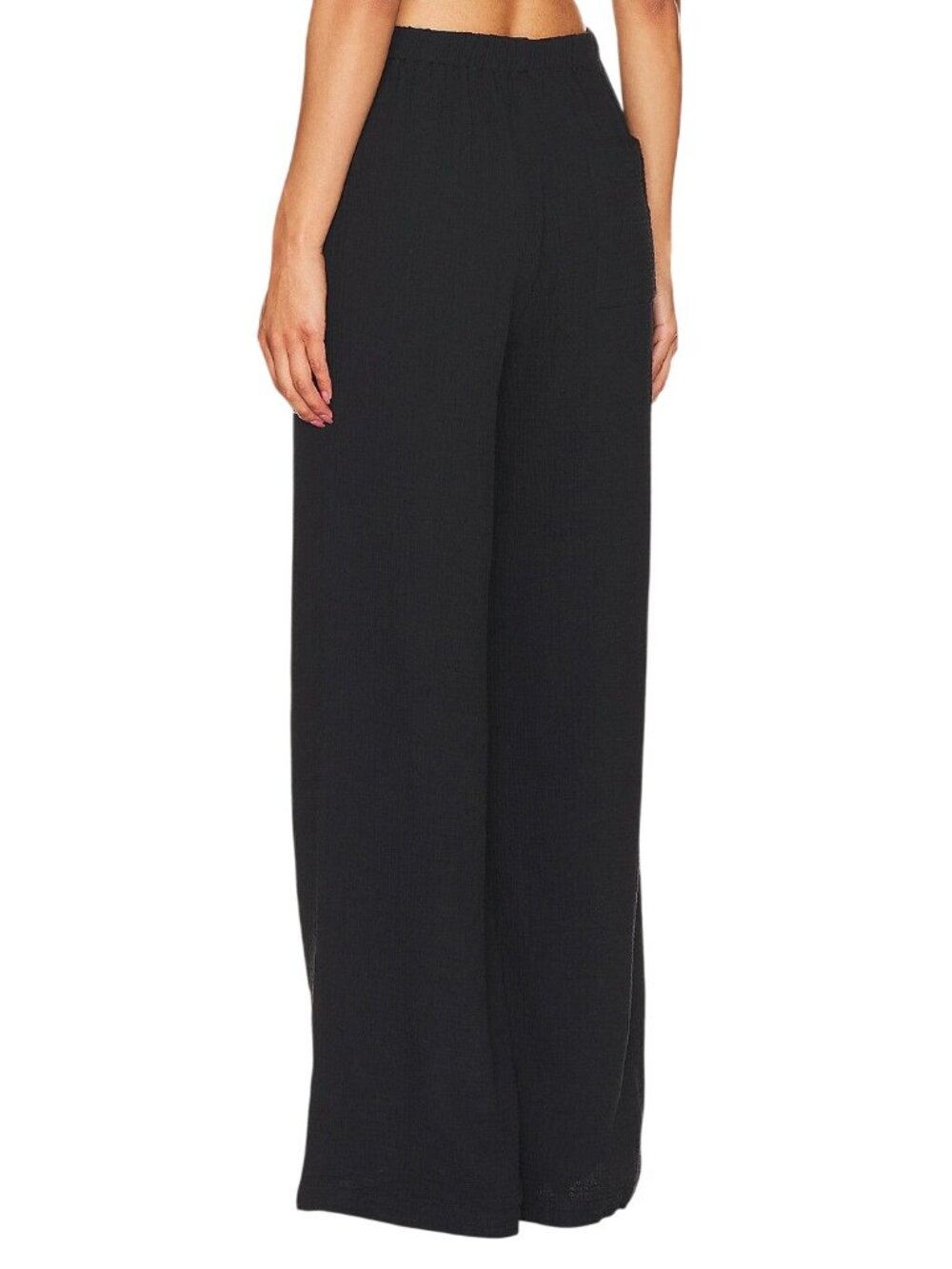 LSPACE Santos Pant in Black Large New Womens Wide leg relaxed fit - Picture 2 of 14